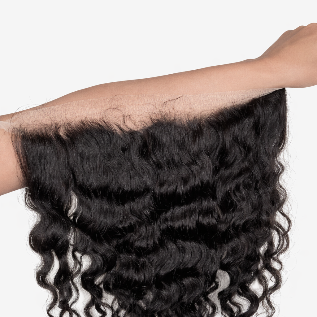 Curly lace frontal hair