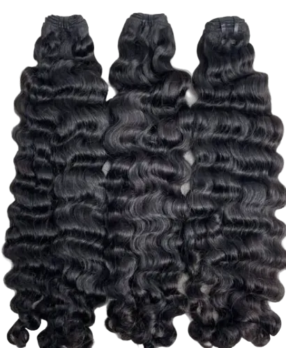 Raw Indian curly bundles