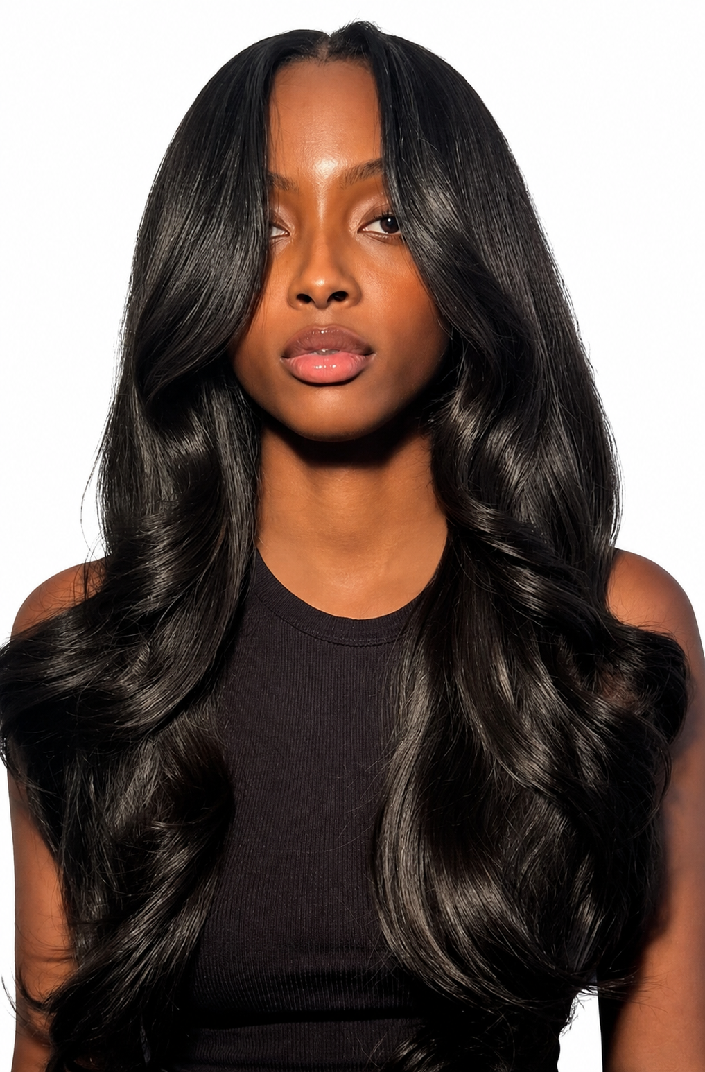 Raw Indian wavy bundle har installed with layers